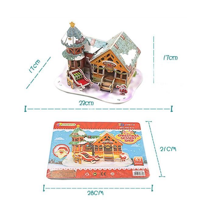 BRICOLAGE 3D PUZZLE jouets dessin animé maison à la main Construction  modèle EUR 7,24 - PicClick FR
