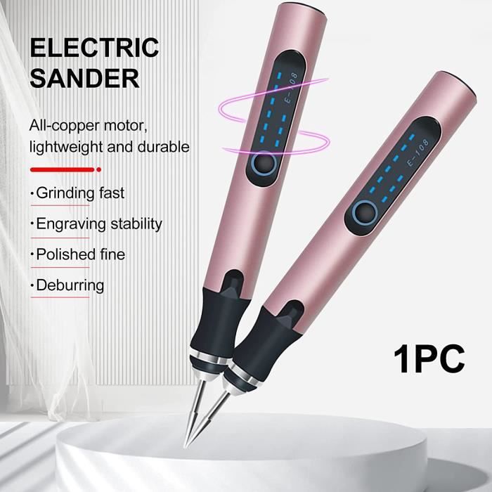 Rechargeable USB Stylo Graveur électrique Airmpa - Vitesse Réglable