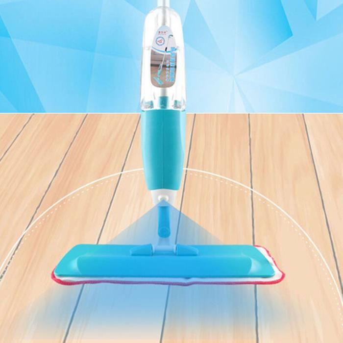 LUXS Balai Vapeur Mop Spray Lave sol Spray serpillière en microfibre Bleu -  Cdiscount Electroménager