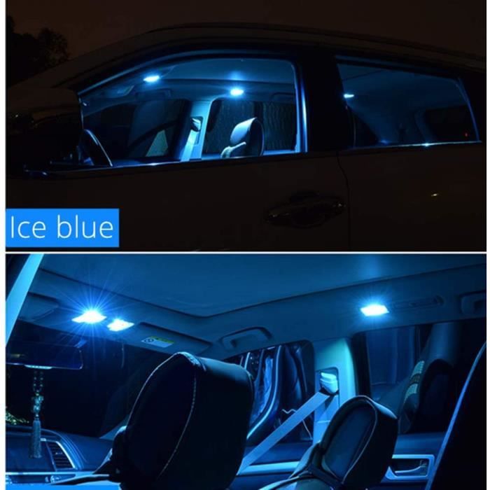 WLJH 10x Festoon Ampoules LED 41mm 41 mm 2835SMD Très Lumineuses Blanc Bleu  Glacier Remplacement pour Lumière LED de Voiture Plafonnier Liseuse de  Carte Feux de Plaque d'Immatriculation : : Auto et