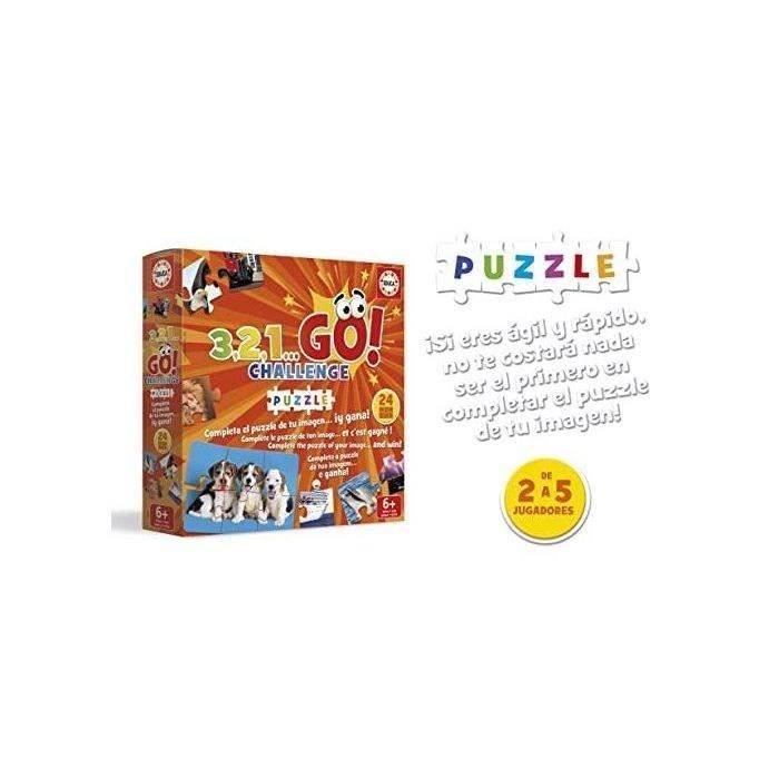 Jogo de Mesa Educa 3,2,1..Challenge Puzzle - Educa