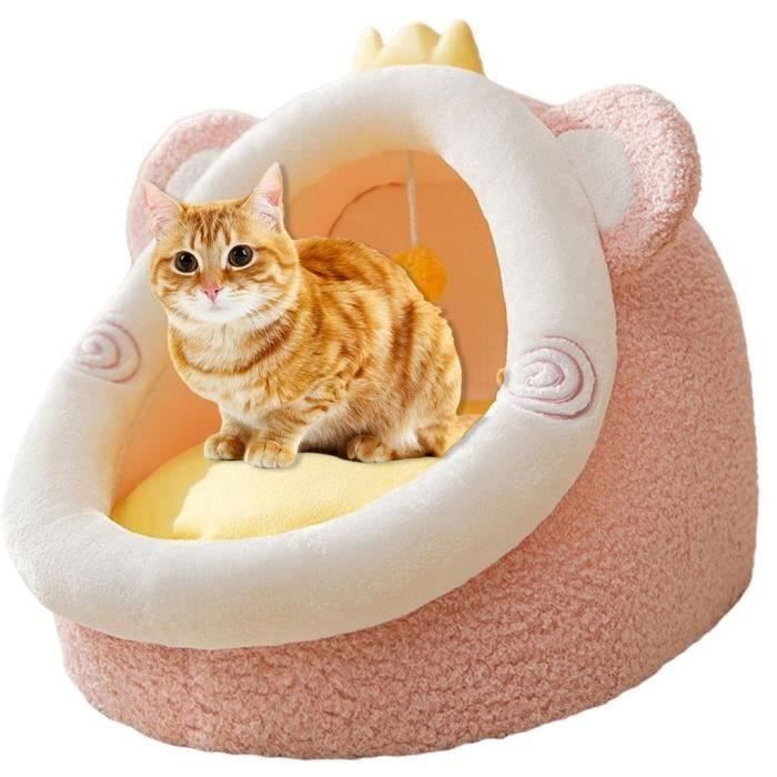 Trust-Lit de chat pour chats d'intérieur-chat lit-lit pour chat chat maison  tente avec coussin lavable amovible lits moelleux