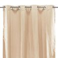 SUEDEN - Rideau en suédine parfait pour habiller vos fenêtres 100% Polyester - 140 x 250 cm - Rose nude-3
