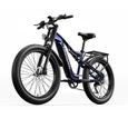 Shengmilo MX03 - Vélo électrique 1000w Bafang - 26'' Adulte 7 vitesses - Fat bike électrique - 48V17.5AH Samsung batterie - bleu-3