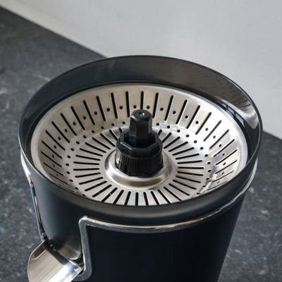 TERRAILLON New Moon Presse-Agrumes Électrique 160W – Inox, 2 Cônes, Bec Anti-Gouttes, Vitesses Variables, Bleu