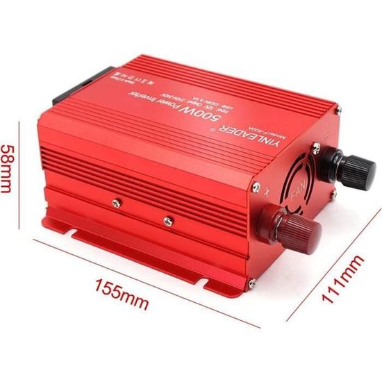 Ej.Life Convertisseur 12V 600W Convertisseur De Tension Power Inverter Dc 12v Ac 220v Onduleur Transformateur Avec Allume Cigare Prise Electrique 85321557 Ej.Life Convertisseur 12V 600W Convertisseur De Tension Power Inverter Dc 12v Ac 220v Onduleur Transformateur Avec Allume Cigare Prise Electrique 85321557