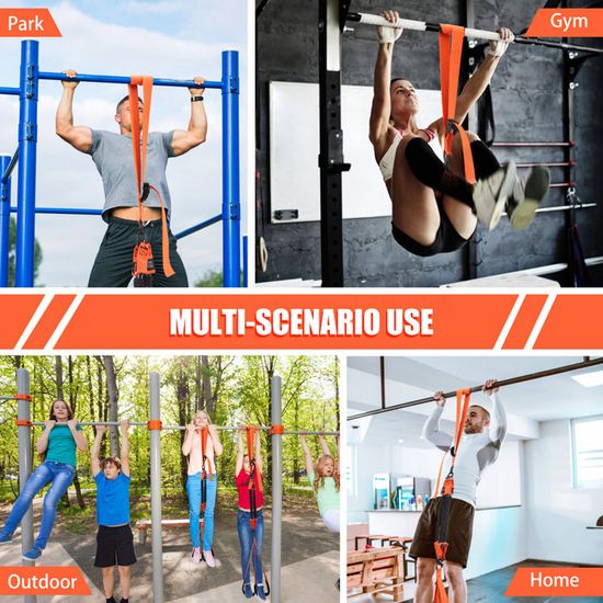 Bandes élastiques Fitness TPE – Set 3 Niveaux, 2,08 M, Avec Sac, Pour Musculation, Yoga, Pilates
