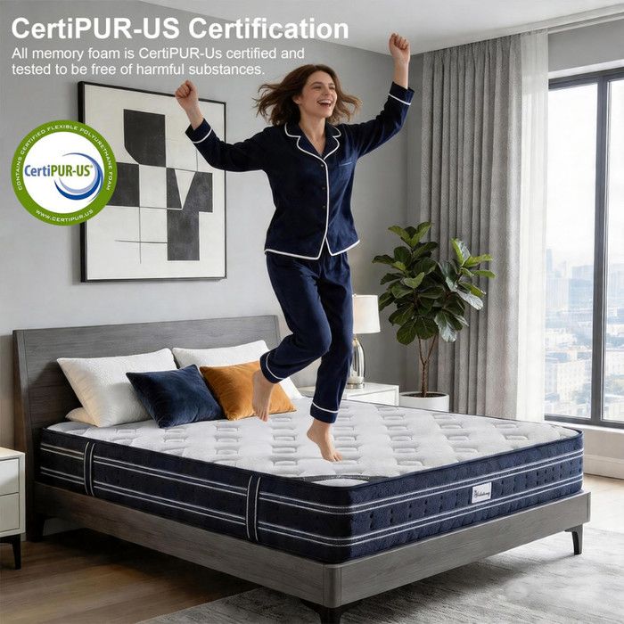 Matelas VitaliSpa Calma Confort 7Z Mousse Premium 180x200 épaisseur 25cm