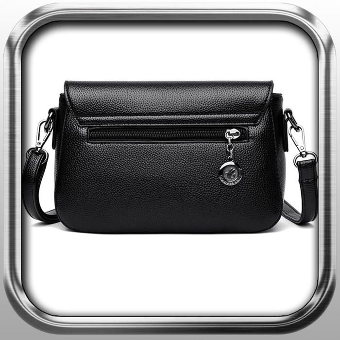 Sac à Main Bandoulière Femme En Cuir PU - Grande Capacité, Voyage, Travail, Noir/marron, Neuf Avec étiquettes
