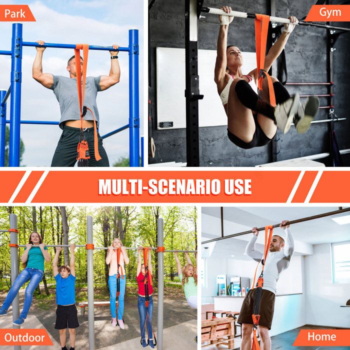 Lot D'élastiques De Musculation Nooncrazy – 4 Résistances – Bande De Traction 208cm