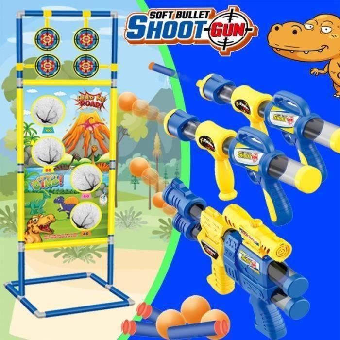 Pistolet blaster dinosaure à balles souples sécurisées, arme de sniper, pistolet à main pour enfants, jeu de tir avec fléchettes en mousse, arme réaliste pour vente en gros