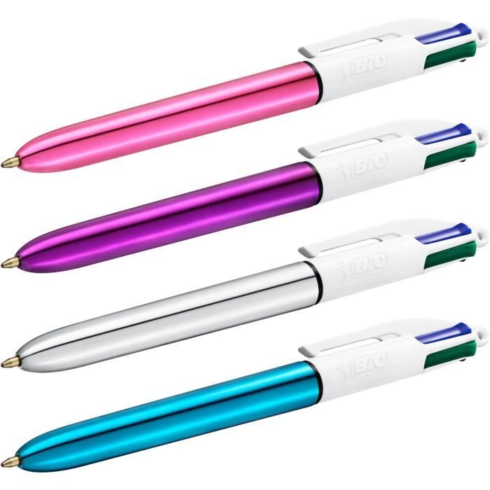 Sachet de 4 stylos Bic cristal souple bleu — nauticamilanonline