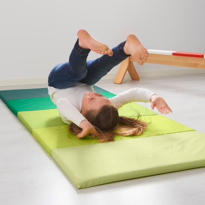 Tapis de gymnastique pliant, vert 78x185 cm Plufsig IKEA - Cdiscount Sport