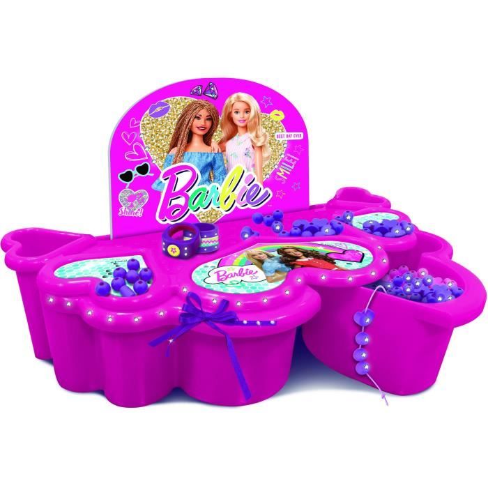 Lisciani Barbie Kit Tatouages Scintillants Pour Enfants Dès 5 Ans - Tatouages Éphémères, Gemmes Et Poudre Brillante - Loisirs Créatifs