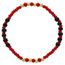 Bracelet rouge Noir Perles enfant 12,7/ cm Plaqu/é or 18/ carats protection contre le mauvais /œil