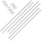 30-40 cm Meilleures Ventes 2 pi/èces Tringles /à Rideaux Extensibles Rondes /Ø 7 mm Blanches