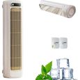 Shirem Rafraichisseur Air Silencieux, Mini Climatiseur Mobile, USB Beige, Portable Refroidisseur Air 3 Vitesses CLIMATISEUR MOBILE