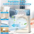 Mini refroidisseur d'air HJKJYX ,3 en 1 Climatiseur Portable, Refroidisseur D'air, Ventilateur Climatiseur-20*15*6.5CM