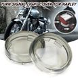 1 Paires Clignotants Métal avec grille Chrome Sportster Iron forty custom