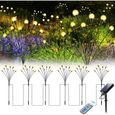 Stillcool® Lampe de jardin solaire luciole Lampe solaire extérieur firefly blanc chaud pour Décoration Allée Cour Patio -0