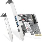 SANAG Binardat Carte D'Extension Pcie Vers Usb 3.0, 2 Ports Usb Type-A Et 1 Port Usb De Type C, Auto-Alimenté, Support À Profil Bas[J1573]
