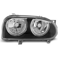 Paire de feux phares VW Golf 3 91-97 angel eyes noir VW29