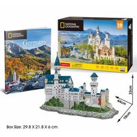 Puzzle 3D Château de Neuschwanstein Allemagne - CUBICFUN - 121 pièces - Adulte