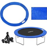 HENGMEI Bâche pour Trampoline Housse de protection Housse imperméable trampoline Accessoires Ø 366 cm Bleu
