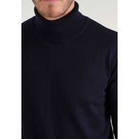 DEELUXE Pull col roulé coton ROLLUP Night Blue