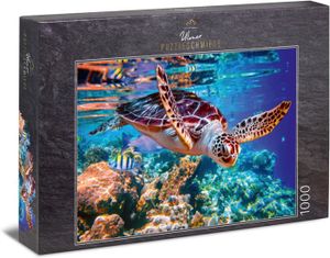PUZZLE Puzzle Tortue de mer: Puzzle 1000 pièces Motif de 