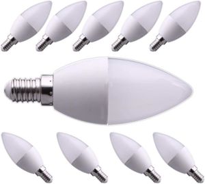 AMPOULE - LED - Lot de 10 ampoules LED E14 C37 de 7W quivalant 6