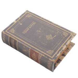 Boîte De Rangement Déguisée En Livre - Compartiment Secret - Déco Pour étagère, Bureau, Table Basse - Couleurs : Noir, Blanc, Gris