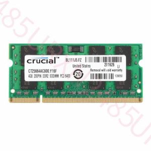 MÉMOIRE RAM Crucial 4GB DDR2 SODIMM, 4 Go, 1 x 4 Go, DDR2, 800
