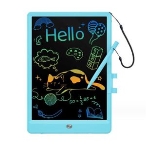 ARDOISE ENFANT Tablette d'écriture LCD 10 Pouces,Ardoise Magique Tableau LCD Écriture Tablette Dessin électronique Doodle Pad Jouets  - (Bleu)