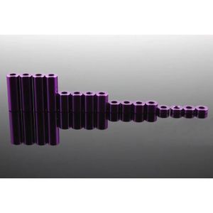 ACCESSOIRE CIRCUIT 16pcs x violet - Vis de tube en aluminium, entretoises de colonne, tuyaux, rouleau de guidage, entretoises, p
