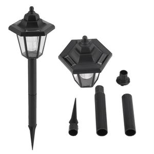 Easymaxx Solaire Projecteur acier inoxydable sans fil de jardin Luminaire extérieur Éclairage Set