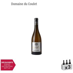 VIN BLANC Côtes du Rhône Brise Cailloux Blanc 2016 - Lot de 3x75cl - Domaine du Coulet - Vin AOC Blanc de la Vallée du Rhône - Cépages