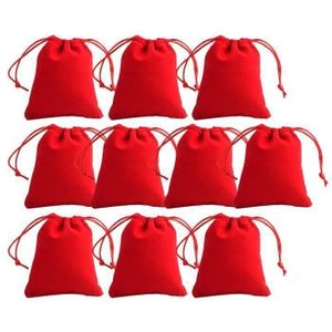 10 x 12cm MagiDeal 10pcs Pochette Bijoux Organza Sachet Cadeau pour Favor Mariage Rouge