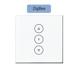 VOLET ROULANT Interrupteur,Interrupteur tactile Tuya pour volet roulant électrique,pour maison connectée,avec - Zigbee-EU[D]
