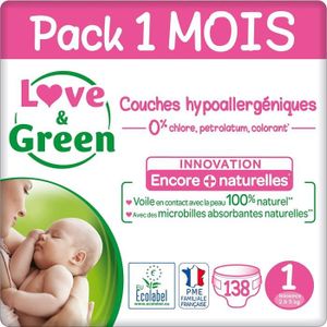 COUCHE Couches Taille 1 (25 Kg) Pack 1 Mois (138 Couches) 4