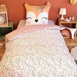 Parure Lit Enfant Matt & Rose - Housse Couette 140x200cm + Taie 63x63cm - 100% Coton OEKO-TEX