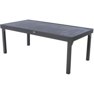 TABLE DE JARDIN  Table de jardin extensible aluminium Piazza Graphi