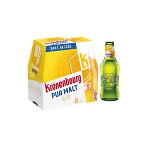 BIERE Kronenbourg Bière Pur Malt sans alcool 0.4% 6 x 25