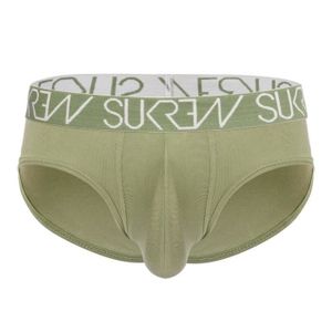 CULOTTE - SLIP Sukrew - Sous-vêtement Hommes - Slips Homme - Apex Brief Khaki - Vert