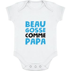 BODY body bébé | Cadeau imprimé en France | 100% coton | Beau gosse comme papa