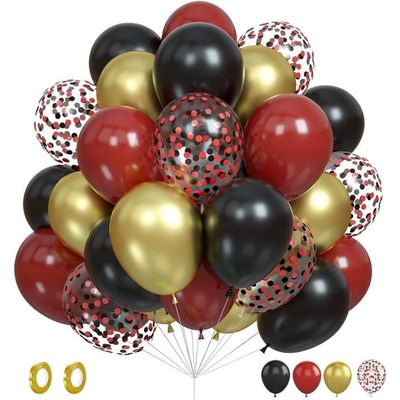 Ballons Or Rouge, 60 Pièces Ballons Rouge Or Noir D'Anniversaire, Ballons  En Latex Confettis Rouge Or Noir Hélium Ballons De [H2549] - Cdiscount  Maison