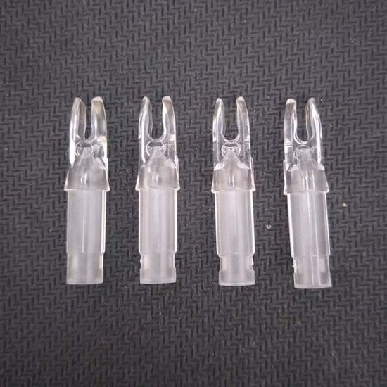 50 Encoches De Flèche Plastique Pour Arbre ID6,2mm - Insert Trou 4,5mm, Type Push-in, Pour Bricolage Arc