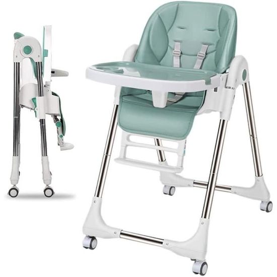 Chaise Haute Bébé CoziBB 4 En 1 - Avec Harnais 5 Points | Bois De Hêtre | Plateau Amovible | 6-36 Mois
