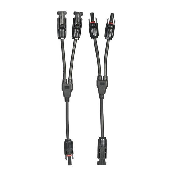 Connecteurs Mc4 Y Branchement 1 A 2 Parallele Cable Adaptateur Fil Fil Trousse A Outils