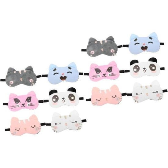 Masque Nuit Masque De Sommeil Dessin Animu00e9 Pour Enfants, Bandeau Pour Les Yeux, Bande De Sommeil De Voyage, Bandeau Pour Les Yeux, Assistant D'ombre, Cadeau D' Anime, Fu00eate De Nairobi Orn, 1PC